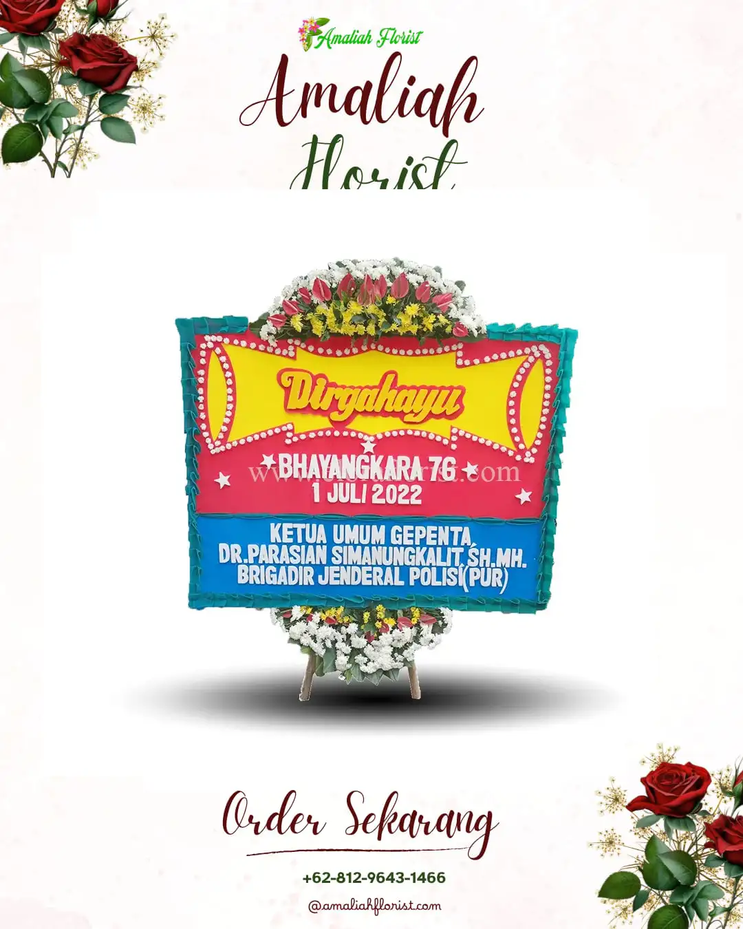 Papan Bunga HUT Ulang Tahun Ngaras